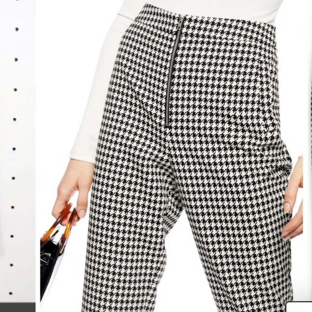 Topshop Houndstooth Trousers